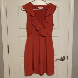 BCBGeneration flowy dark peach dress